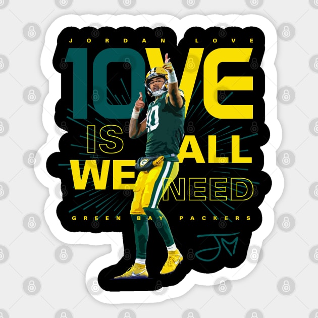 Jordan Love Sticker by Juantamad